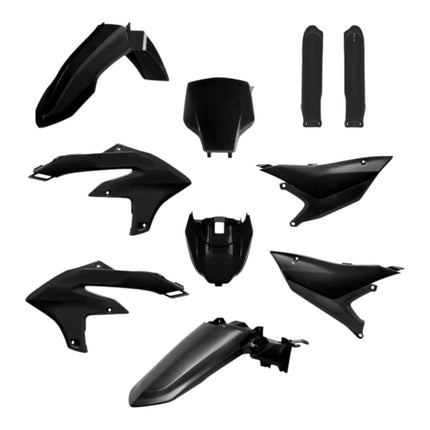 Polisport 91667 Full Plastic Kit for Yamaha YZ450F 2026+ – Black – Complete Replica Bodywork with Front & Rear Fenders, Radiator Scoops, Airbox Cover, Fork Guards, Number Plate & Side Panels
