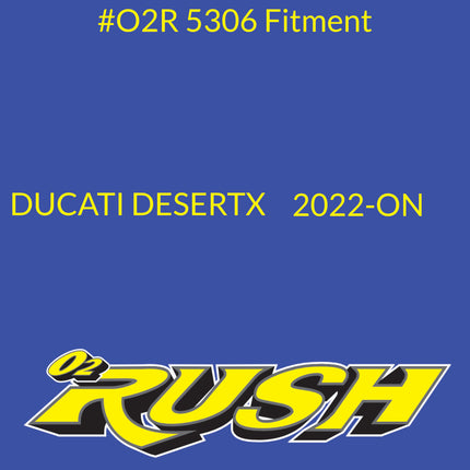 O2 RUSH High‑Performance Adventure Bike & ATV/SXS Air Filter - Fits Ducati Desert X (2022+) – Washable, Reusable, Maximum Airflow & Engine Protection - CNC‑Pre-Oiled Air Filter