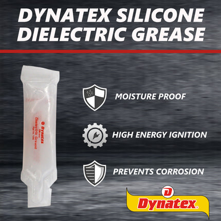 Dynatex Dielectric Grease 200 Pack of 2g Tubes - Silicone-Based, High Temp Vacuum & Water Resistant, Protects Electrical Connections, Non-Hardening