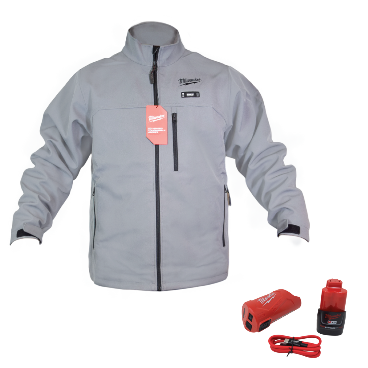 Milwaukee M12 HEAT GRAY TOUGHSHELL JKT KIT M