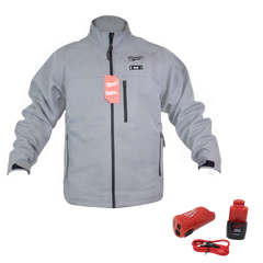 Milwaukee M12 HEAT GRAY TOUGHSHELL JKT KIT M