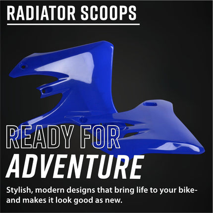 Polisport 8429200002 Radiator Scoops for Yamaha YZ250F YZ450F 2003-2005 and WR250F WR450F 2005?2006 – OEM Style Durable Blue Shrouds