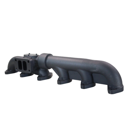 Diesel Power Source MAN0170 Fummins Exhaust Manifold 2-Piece T3 Ford Cummins Swap 5.9L 12V Performance High Flow Cast Iron Lower EGTs Faster Spool Direct Fit Conversion Kit