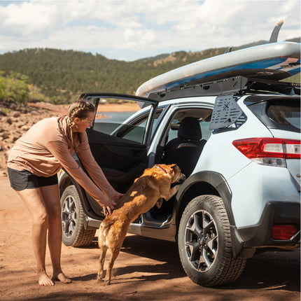 Sherpa 150844 The Cascade Full Height Roof Rack for 2018-2023 Subaru Crosstrek - Full-Length Aluminum, 1/4" Side Panels, Drill-Free No Modification, Black Textured Powder Coat Finish