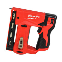 Milwaukee M12 12-Volt Lithium-Ion Cordless 3/8-Inch Crown Stapler Kit with REDLITHIUM CP1.5 Battery, Charger, and Adjustable Belt Hook - Fastens a range of 3/8" flat crown staples from 1/4" - 9/16"