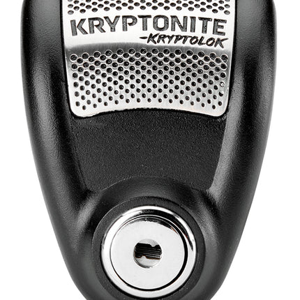 Kryptonite KryptoLok 6A Alarm Disc Lock  – Motorcycle, Scooter & E-Bike Security Lock with 120dB Anti-Theft Alarm, 6mm Hardened Locking Pin, Weather-Resistant Electronics 2 Stainless Steel Keys