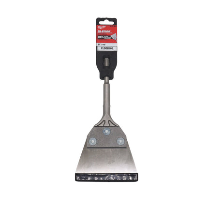 Milwaukee SDS-Plus Floor Scraper, 4-Inch Wide Blade – Heavy-Duty Chisel for Removing Tile, Flooring, Adhesive & Linoleum – Hardened Steel Construction – Compatible with SDS-Plus Rotary Hammers