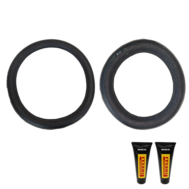 Pirelli Motocross Mousse Set – 80/100-21 Front (X-21B2) & 110/90-19 Rear (X-19E1) Foam Inserts | Flat-Proof Off-Road Tire Inserts for MX Dirt Bikes | Medium Compound | NHS