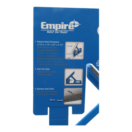 Empire E250 12-Inch Level - Heavy Duty Professional Combination Square w/Etched Stainless Steel Blade and True BlueR Vial