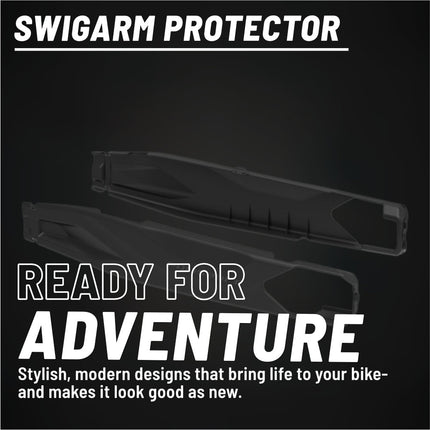 Polisport Motocross Motorcycles (MX) Swingarm Protector EVO for CFMOTO 450MT (2024-2026) Dirt Bikes - OEM-Style Fit, Bolt-On Dual Mounting Points, High Impact & Abrasion Resistant - Black