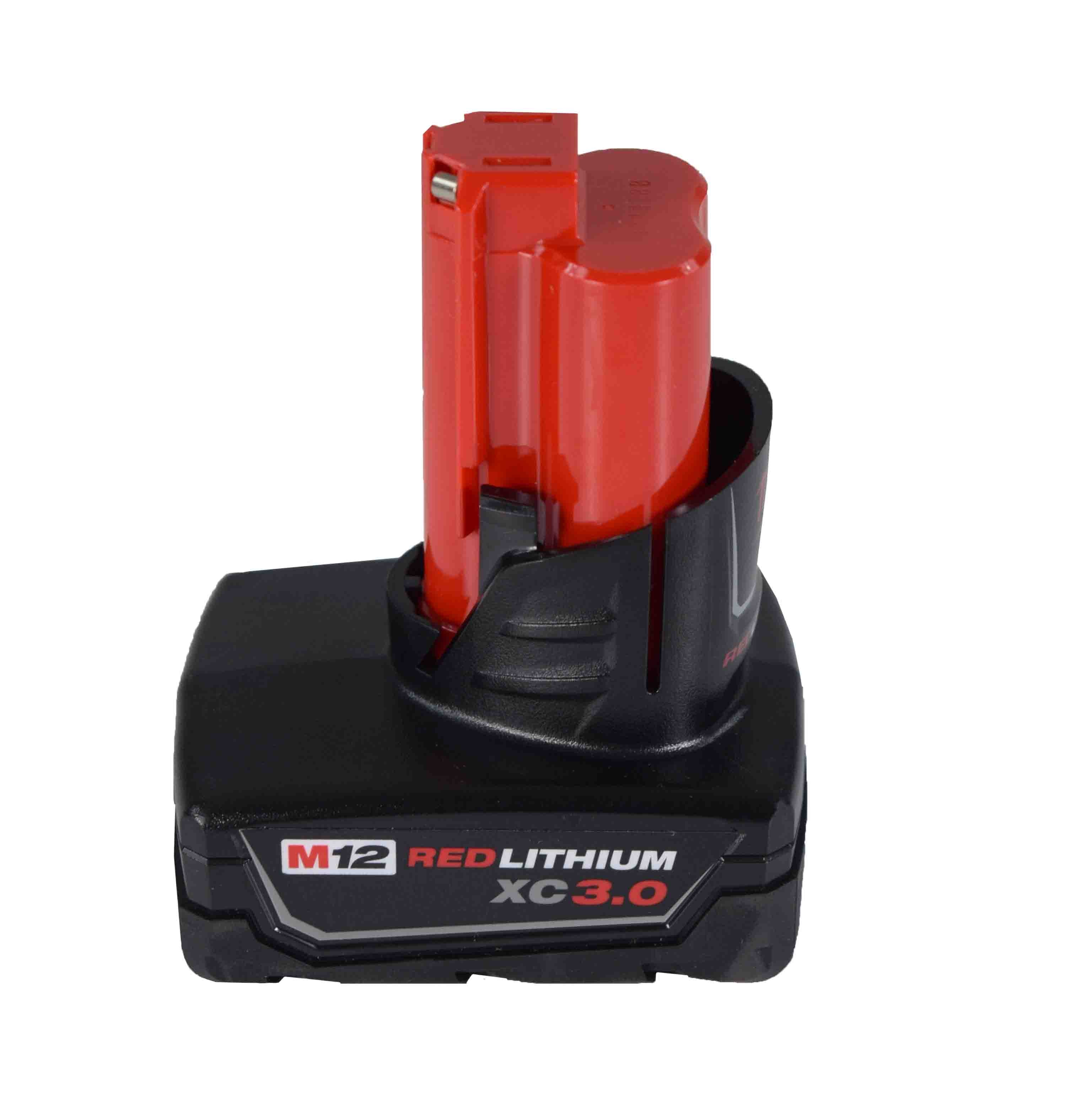 Milwaukee 48-11-2412 M12 12-Volt Lithium-Ion XC Extended Capacity 3.0 Ah Battery Pack (2-Pack)