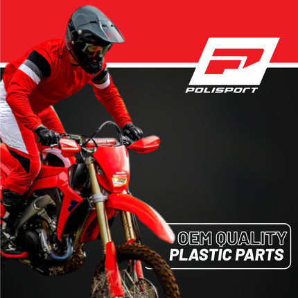 Polisport 8351700003 Fork Protectors for Honda CR125 CR250 2004?2007 and CRF250R CRF450R 2004 and Newer – Durable OEM?Style Red Front Fork Guards