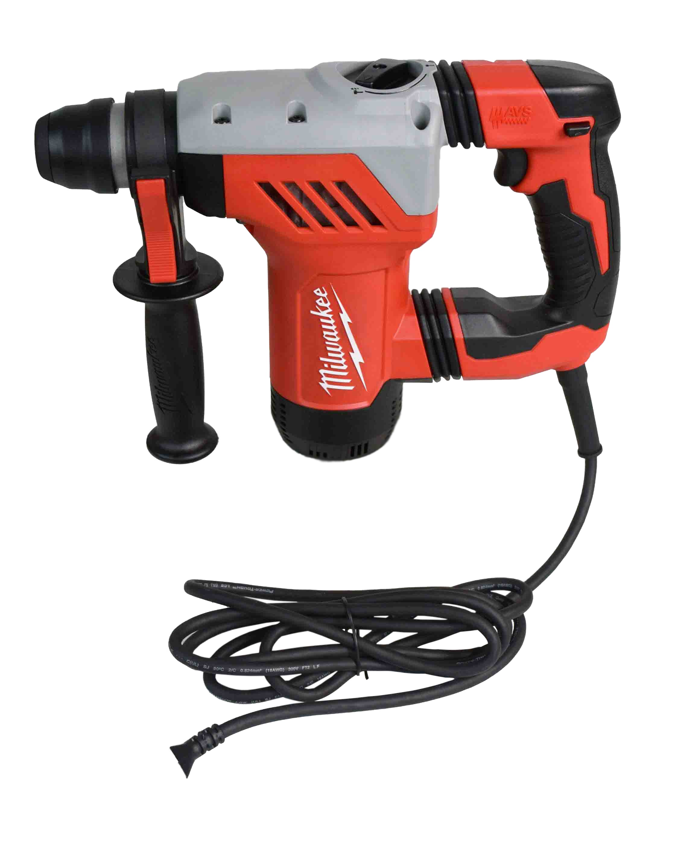 Milwaukee 1-1/8" SDS-Plus Rotary Hammer Kit – 8.0 AMP Corded Hammer Drill with Anti-Vibration Technology, Variable Speed, Hammer/Drill/Chisel Modes, Side Handle, Depth Rod, Carrying Case