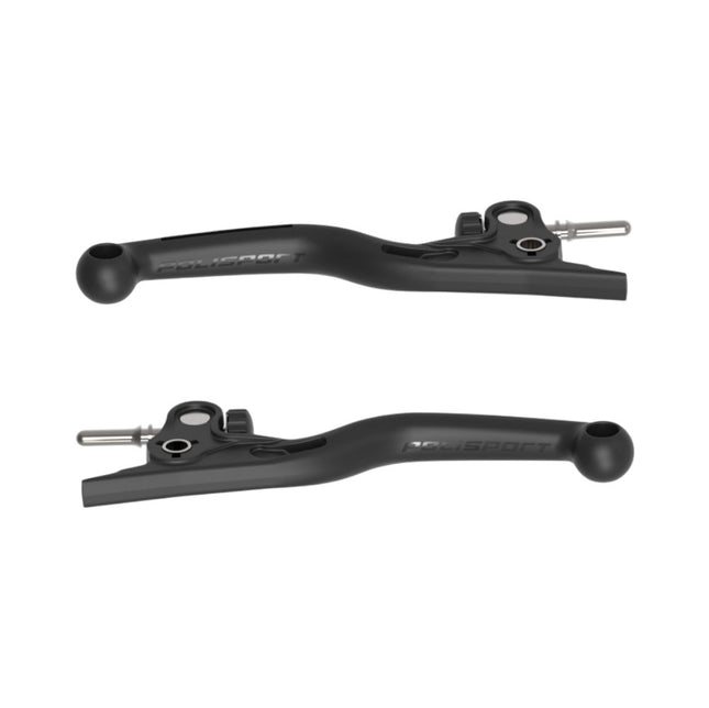 Polisport 91636 APT Levers Kit Fits KTM SX85 2021‑2026 – Black Unbreakable Composite + Stainless‑Steel Core Brake & Clutch Lever Set OEM‑Feel Controls