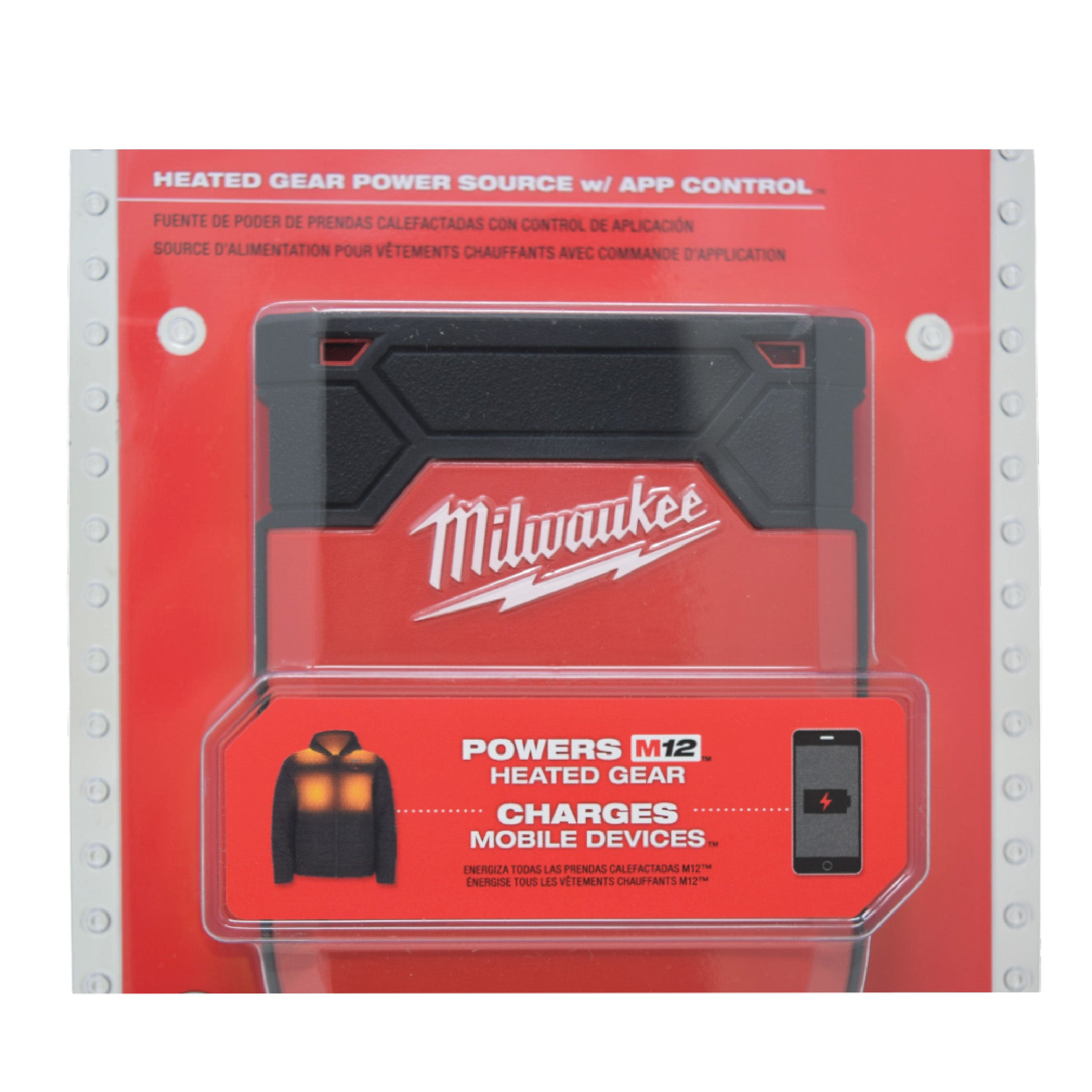 Milwaukee Heated M12 Gear Power Source - w/ App Control for Heated Jackets, Hoodies, and Vests