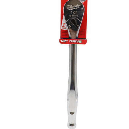 Milwaukee 48-22-9012 1/2 in. Drive Ratchet with 4 Degree Arc Swing and Chrome Finish