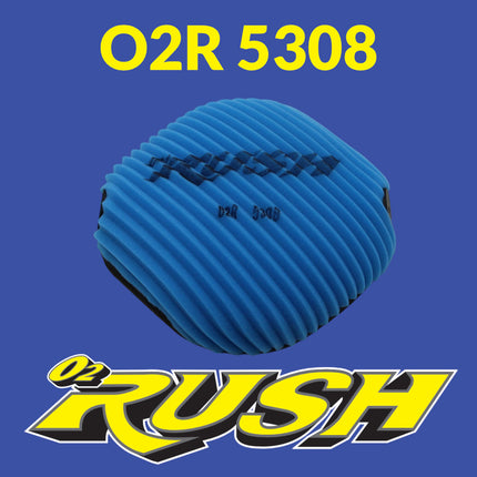 O2 RUSH High‑Performance Single‑Stage Saw‑Tooth Foam Air Filter – Fits Ducati 450MX (2025+) – Washable, Reusable, Maximum Airflow & Engine Protection – CNC‑Profiled Race‑Ready Filter