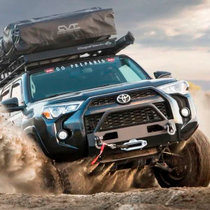 WARN 97720 M12-S Electric 12V Heavyweight Winch with Spydura Synthetic Cable Rope: 3/8" Diameter x 100' Length, 6 Ton (12,000 lb) Pulling Capacity