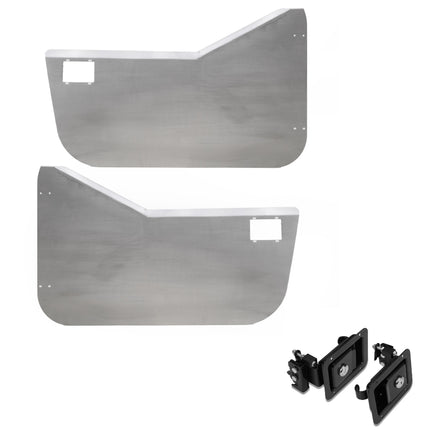Gen-Right DSK-2200 Aluminum Half Doors Pair with Door Latch Kit for Wrangler TJ/LJ - Lightweight, Trail-Ready Visibility, No Latch Included - Made in the USA