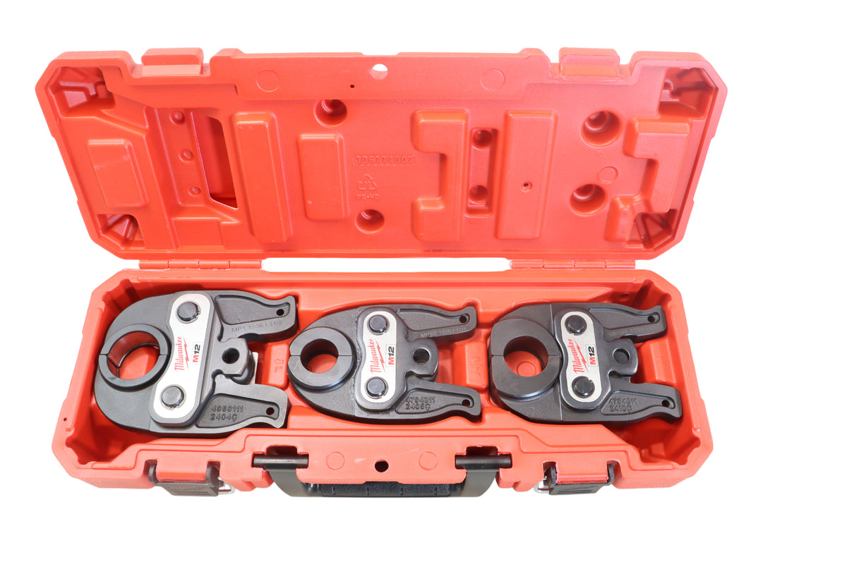 Milwaukee 49‑16‑2496 1/2"–1" IPS‑P Press Jaw Kit for M12 FORCE LOGIC Press Tool – Carbon & Stainless Steel Pipe Fittings