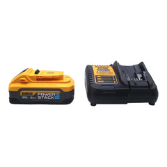 DEWALT DCBP520C 20V MAX Lithium-Ion Battery Starter Kit with 5.0Ah Battery & Charger – Compatible with 200+ DEWALT 20V/60V MAX Tools