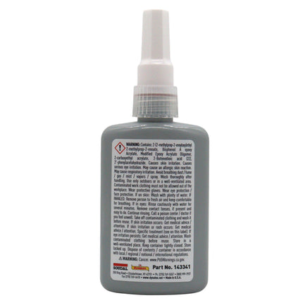 Dynatex Red High Strength Threadlocker 1.70 oz Bottle - Permanent Lock, Anaerobic, Large Fasteners, Vibration & Solvent Resistant (4-Pack)