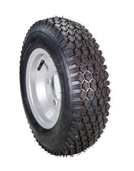 MASSFX 4.80/4.00-8 4 Ply Pre-Mounted 4x4 Bolt Tubeless Trailer Tire (Two Pack)