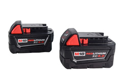 Milwaukee  48-59-1852B M18 18-Volt Lithium-Ion XC Starter Kit with Two 5.0Ah Batteries and Charger