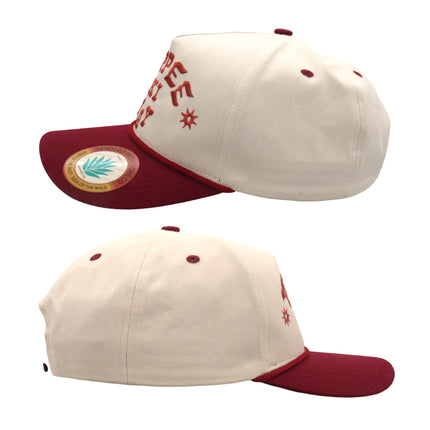 Sendero Provisions Co. Yippee Ki Yay Hat - Structured 5-Panel Snapback Rope Hat with Embroidered Design, Braided Rope Accent, Cotton Twill, Adjustable Fit, Western Style Outdoor Cap