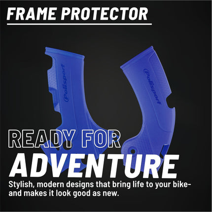 Polisport 8466200002 Frame Protector for Yamaha YZ450F 2018-2022 and YZ250F 2019-2022 – Durable Blue Frame Guards for Improved Grip and Protection