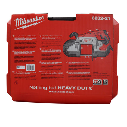 Milwaukee Deep Cut Corded Band Saw – 11 Amp Variable Speed Band Saw with All-Metal Gear Housing, Tool-Free Blade Changes & LED Light – Includes Carrying Case