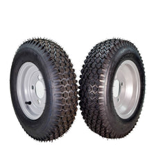 MASSFX 4.80/4.00-8 4 Ply Pre-Mounted 4x4 Bolt Tubeless Trailer Tire (Two Pack)