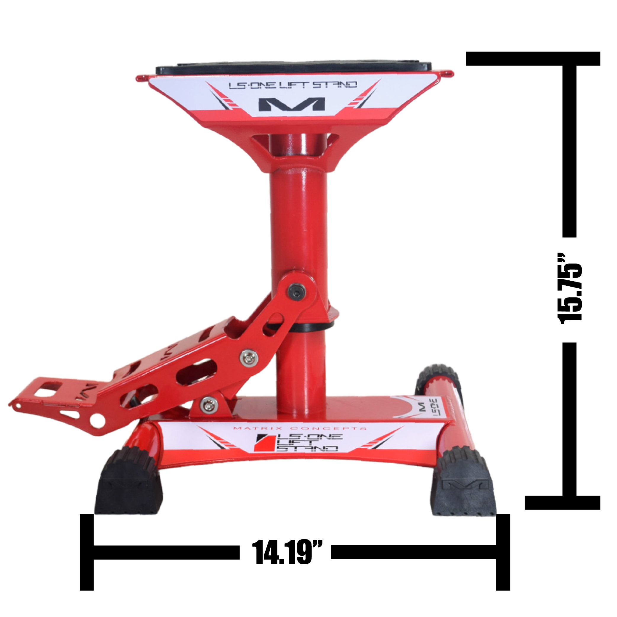 Matrix Concepts LS1 Lift Stand with 500 lbs Capacity for Dirt Bikes (Red)