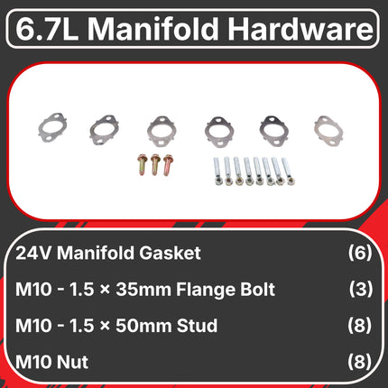 Diesel Power Source 5G Exhaust Manifold 2019-2024 Dodge Ram 6.7L Cummins Turbo Direct Bolt-On High Flow Cast Iron Lower EGTs Faster Spool (OEM 5450589, 708776AT)