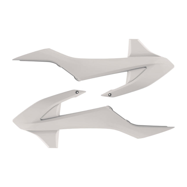 Polisport 8421300002 Radiator Scoops for KTM SX85 2018 and Newer – OEM‑Style Durable White Shrouds for Cooling Protection
