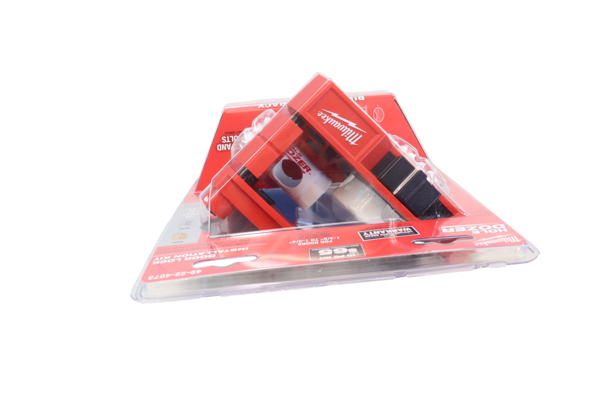 Milwaukee 49‑22‑4073 Door Lock Installation Kit with Hole Saw and Guide Template