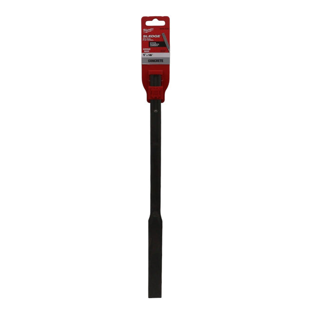 Milwaukee 48-62-4252 1 in. x 16 in. SDS-MAX SLEDGE Flat Chisel, Self-Sharpening Hammer Chisel with Reinforced Edges