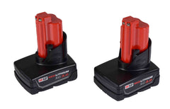 Milwaukee 48-11-2412 M12 12-Volt Lithium-Ion XC Extended Capacity 3.0 Ah Battery Pack (2-Pack)