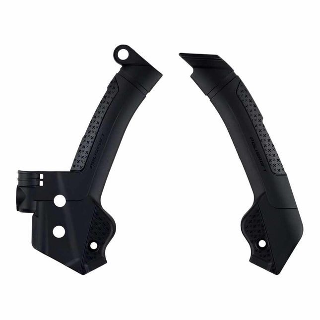 Polisport Motocross (MX) Motorcycle Frame Protector for Husqvarna TE/FE/TX/FX (2023-2024) Dirt Bikes- OEM Quality for Superior Fit & Durable Protection, Easy Installation - Black