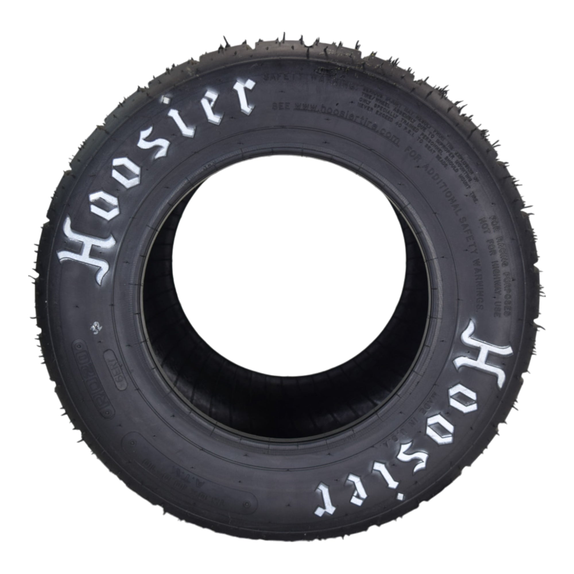 Hoosier Racing Tire - Flat Track/TT Rear 18.0/10.0-10 RD12 (2 Pack) - Bias Ply for ATV Tire & Off-Road Racing  - High Grip Drag & Oval Tire (With Keychain)
