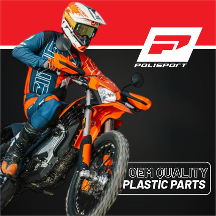 Polisport (MX) Front Fender for KTM SX/SX-F/XC (16-22), XC 250/300 & SX 250 (17-22), EXC/EXC-F/XC/XC-W/XCF-W, XC-W (17-23),XC 125 (21-22) Dirt Bike-OEM Quality, Durable, Flexible, Perfect Fit - White