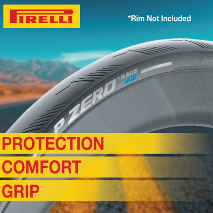 Pirelli P ZERO Race 4S 28-622(700x28c) & SmarTUBE 25/28-622 700C Road Bike Tire & Tube Set-Tubeless Ready, All-Season Performance, High Grip & Durability, Bicycle Tube&Tire Set- w/Keychain (2 Pk)