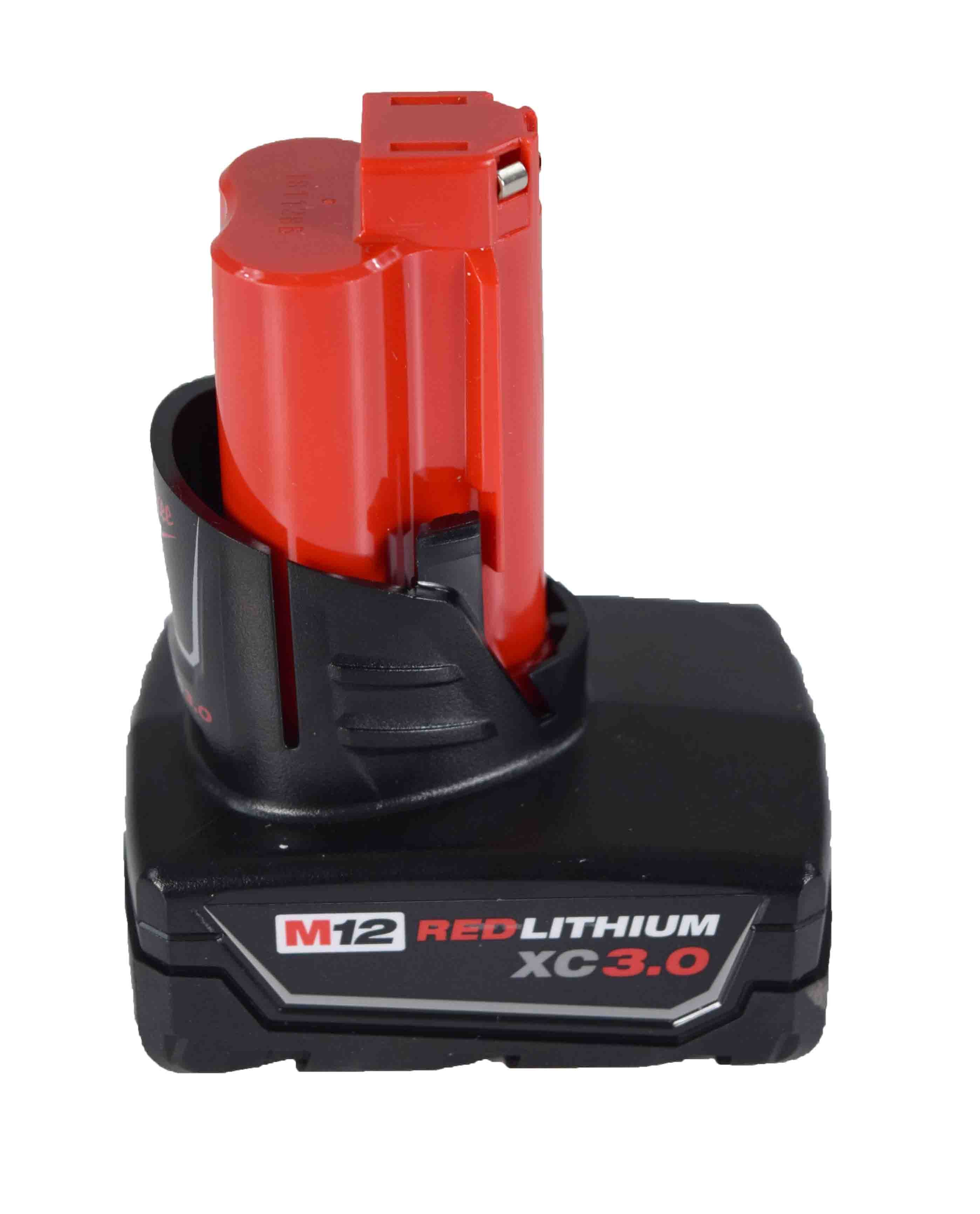 Milwaukee 48-11-2412 M12 12-Volt Lithium-Ion XC Extended Capacity 3.0 Ah Battery Pack (2-Pack)