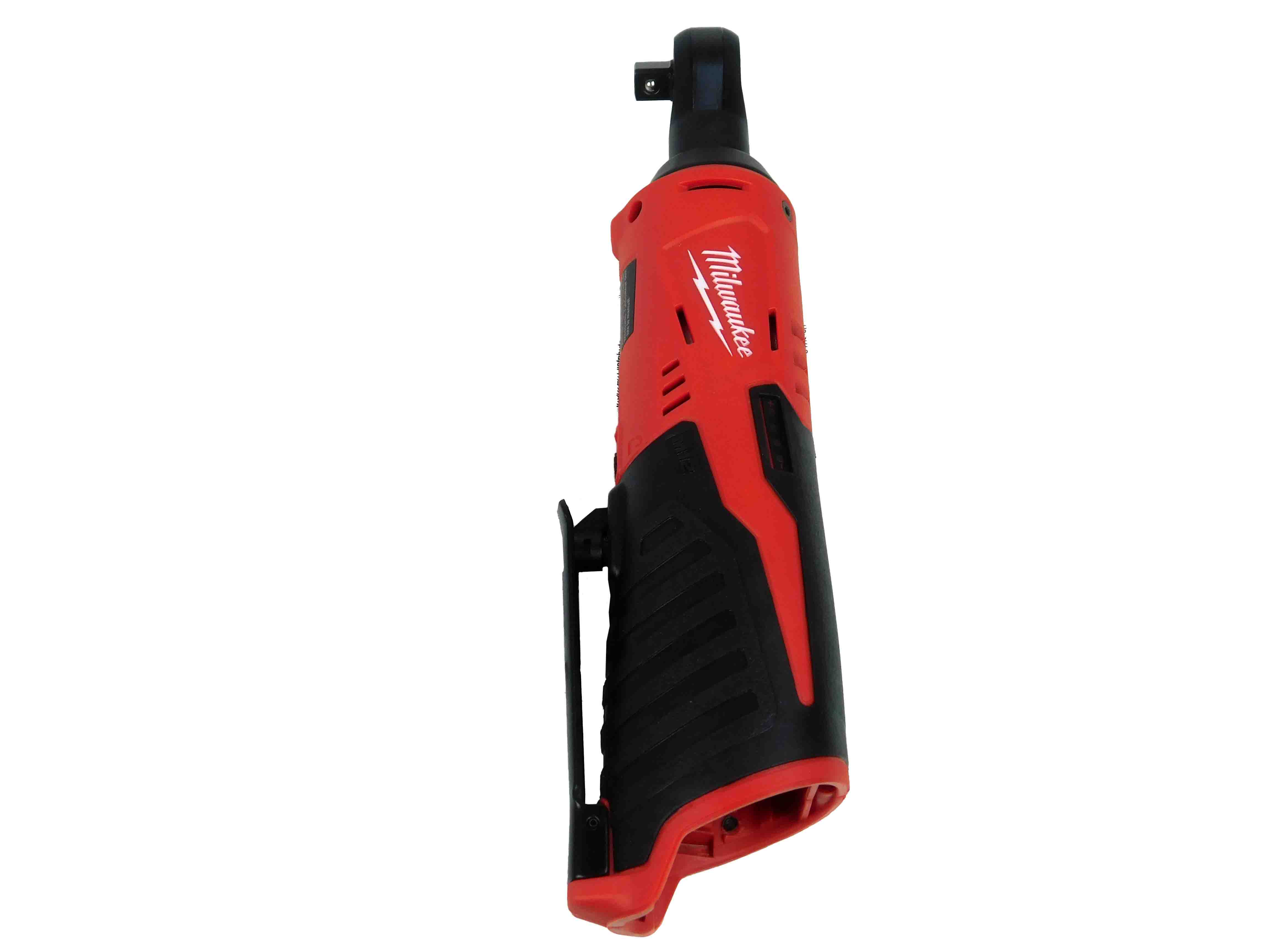Milwaukee M12 3/8" Cordless Ratchet Kit, 12V, 35 ft-lbs Torque, 250 RPM, with 1.5Ah Battery, Charger, Tool Bag, and 3/8" to 1/4" Adapter, Compact Design (2457-21)