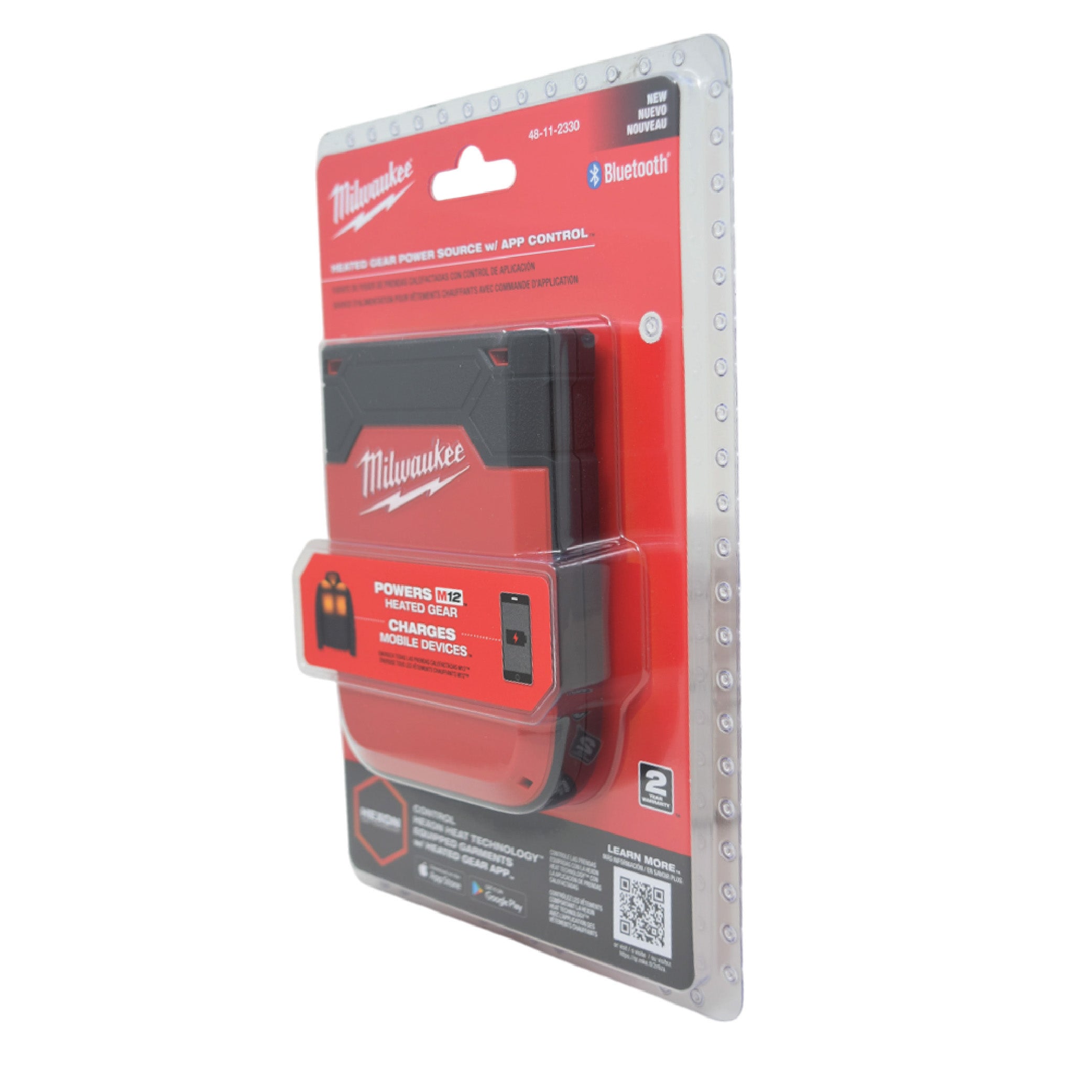 Milwaukee Heated M12 Gear Power Source - w/ App Control for Heated Jackets, Hoodies, and Vests