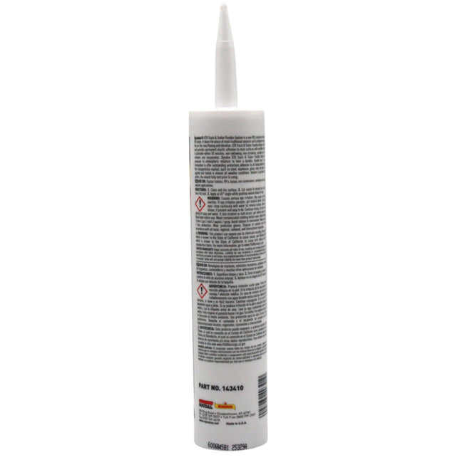 Dynatex Truck N Trailer White Flexible Sealant 10.1 oz Caulk Tube - Ultra Synthetic, Primerless Adhesion, All-Weather, Permanent Elastic Seal (2-Pack)