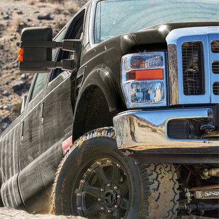 WARN 95060 Premium Manual Locking Hubs – 35 Spline – Fits 2005–2026 Ford Super Duty F‑250/F‑350/F‑450/F‑550 – Black Powder‑Coated – Set of 2 – Heavy‑Duty All‑Metal Construction