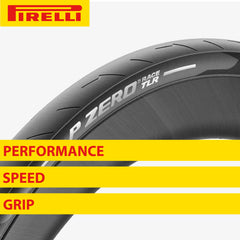 Pirelli P ZERO Race TLR Classic 28-622(700x28c) & SmarTUBE 23/32-622 700C Road Bike Tire & Tube Set-Lightweight, Bicycle Tire & Tube Set for Road Racing-Tan Sidewall, SmartEVO Compound w/Keychain(2Pk)