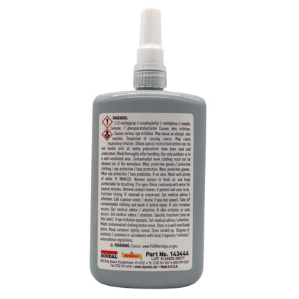 Dynatex Blue Medium Strength Threadlocker 8.5 oz Bottle - Removable with Hand Tools, Locks Fasteners on Metal, Vibration Resistant, Solvent Resistant (2-Pack)