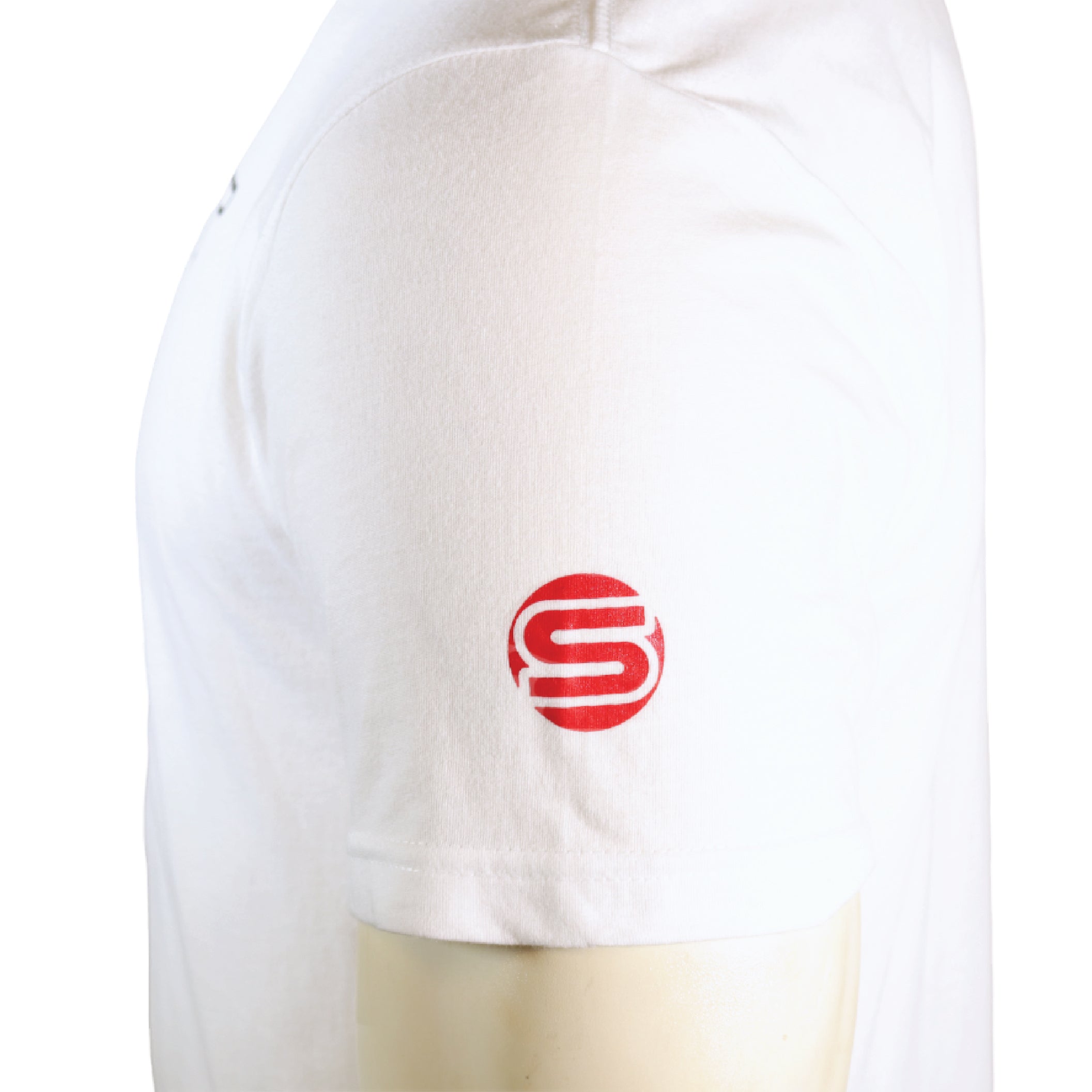Syndyt Men's Women's Short Sleeve T-Shirt, Soft Cotton Blend Crewneck Tee, Lightweight Comfort Fit Casual Shirt for Gym, Workout, Lounge or Everyday Wear - White (Large)